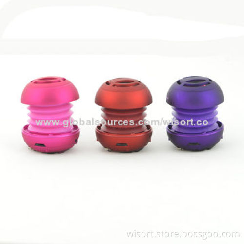 Hot Selling 3.5mm Portable Mini Bluetooth Hamburger Speakers with SIRI/Mic Function